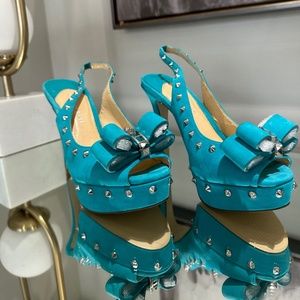 Gianni Bini Teal High Heels